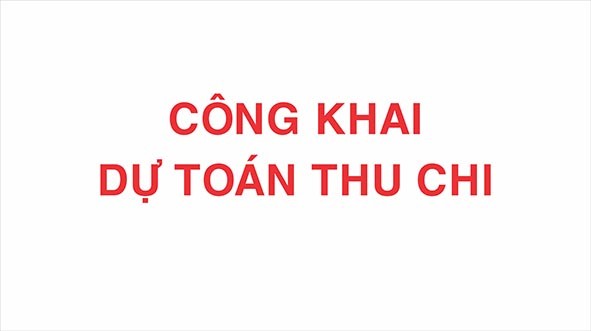 Công khai thực hiện dự toán thu-chi ngân sách quý IV năm 2021